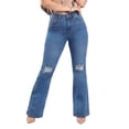 thumbnail image 1 of Jeans Campana Mujer Savi Luxe  Azul Tiro Alto L4644, 1 of 6