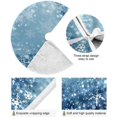 thumbnail image 2 of Coolnut 47.2" Blue Christmas Snowflake Christmas Tree Skirt, Soft Christmas Tree Mat Merry Xmas Tree Skirt Ornaments for Indoor Outdoor Farmhouse Holiday Party Decoration, 2 of 6
