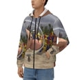 thumbnail image 2 of Lsque Pikmin for Mens Full-zip Hoodie, Zip-up Pullover Hooded Sweatshirt, Kangaroo Pocket Hoodie Ideal for Daily Wear, Travel, and Home-Large, 2 of 8