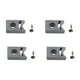 thumbnail image 5 of Topes de puerta 4 piezas rodillos para puertas de ducha evitan daños a las poleas Topes superiores inferiores para puertas de ducha topes de goma para, 5 of 9