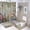 style-1161, variant on Shower Curtain Sets 4 Piece with Rugs Toilet Lid Cover And Bath Mat Vintage Elegant Rustic Floral Botanical French Waterproof Personality Pattern Bath Curtain Shabby Chic Farmhouse