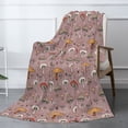 thumbnail image 3 of XMXT Throw Blankets, Autumn Multifarious Mushrooms Bed Blanket for Bedroom Sofa, 50 x 70 inches, 3 of 9