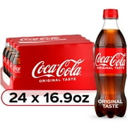 Coca-Cola Soda Pop Bottles, 16.9 fl oz, 24 Pack