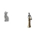 thumbnail image 1 of Figura De Gato De Resina Y Escultura De Dama Tribal Africana, Adorno Coleccionable Decorativo Para Sala De Estar, Dormitorio, Estantería, Entrada, Decoración Del Hogar., 1 of 8