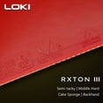 thumbnail image 4 of RXTON 1 3 5 Table de Tennis Caoutchouc Semi-tacky Ennergy Interne Haute Densité Ping Pong Caoutchouc Approuvé ITTF RXTON 3 Rouge, 4 of 6