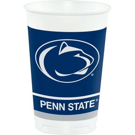 Penn State University 20 oz Plastic Cups 24 Count for 24 Guests