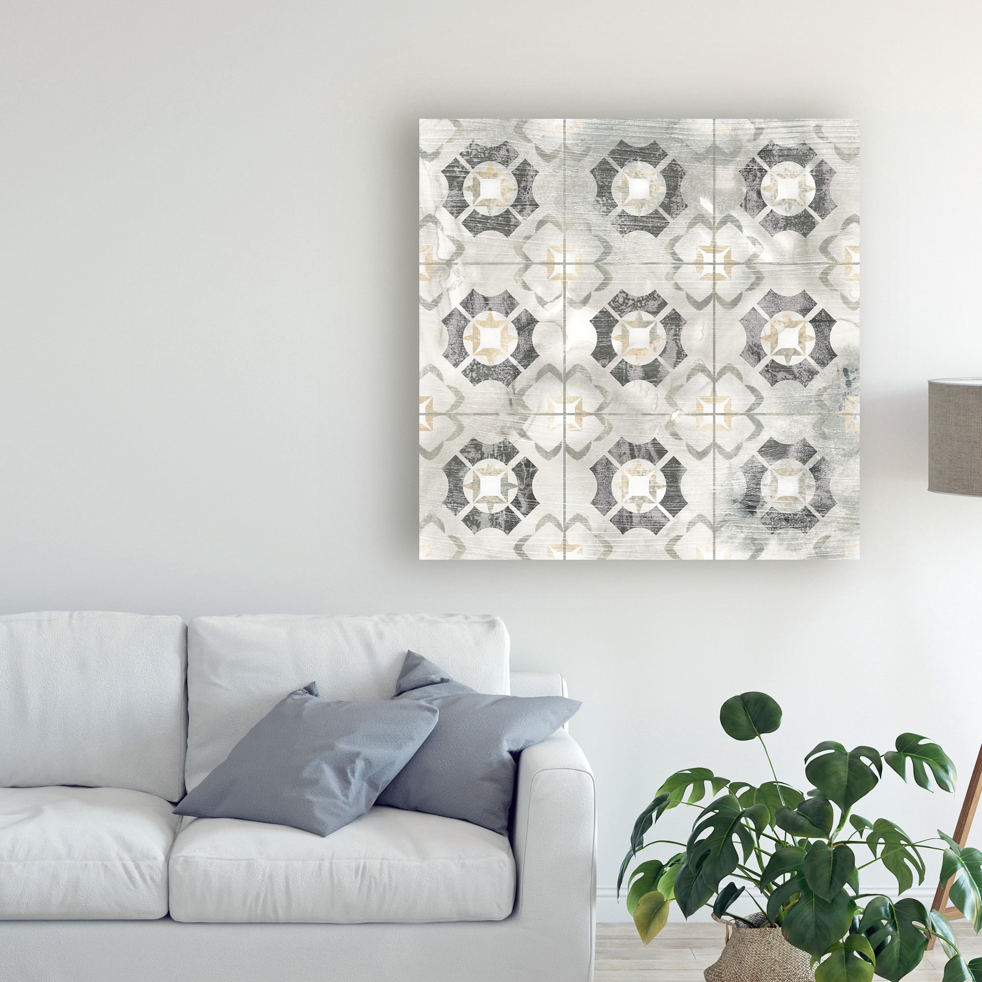 Trademark Fine Art 'Marble Tile Design III' Canvas Art by June Erica Vess