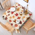 thumbnail image 2 of Autumn Fall Leaves Pattern Square Tablecloth,Waterproof Square Table Cover,Wipeable Spillproof Washable Table Cover for Home Kitchen Party Decor 42"X42"(107x107cm), 2 of 6