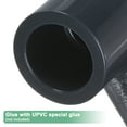 thumbnail image 4 of Uxcell 4-Pack Adaptador Conector de 90 Grados, Accesorio de Tubo de 1/2" Codo Schedule 80 para Línea de Agua, Gris, 4 of 6