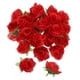 thumbnail image 1 of Uxcell Mini Rosas Flores Artificiales a Granel 1.2 Pulgadas, Cabezas de Flores Falsas Pequeñas de Tela de Seda, Rojas 50 Pcs, 1 of 6