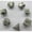 Antique Silver, variant on ST-Hobby 16 mm. Antique Silver Metal Dice Set - Antique Silver - 16 mm.