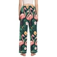 thumbnail image 3 of FORMRS Women's Pajama Pants with Pockets Soft Comfy Loungewear Sleep Bottom, Sizes S-2XL, Flamingo Leaves Pattern, 3 of 8