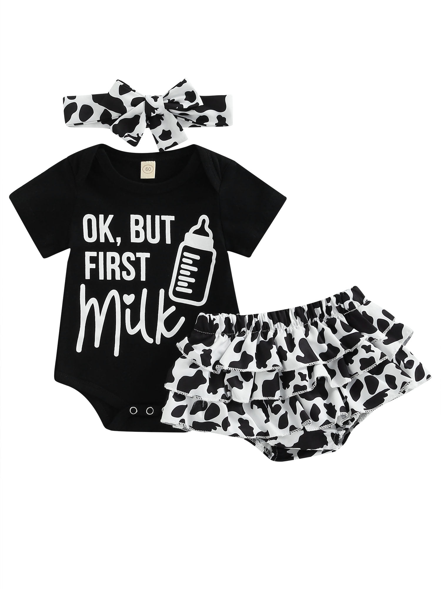 Canis Infant Baby Girl Romper+ Short Pants+Headband Outfits Clothes