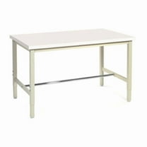 48 x 36 in. Production Workbench - Plastic Square Edge - Tan