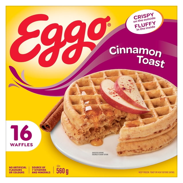 Gaufres EGGO* à la cannelle sucrée, 560g (16 gaufres) 560 g, 16 gaufres