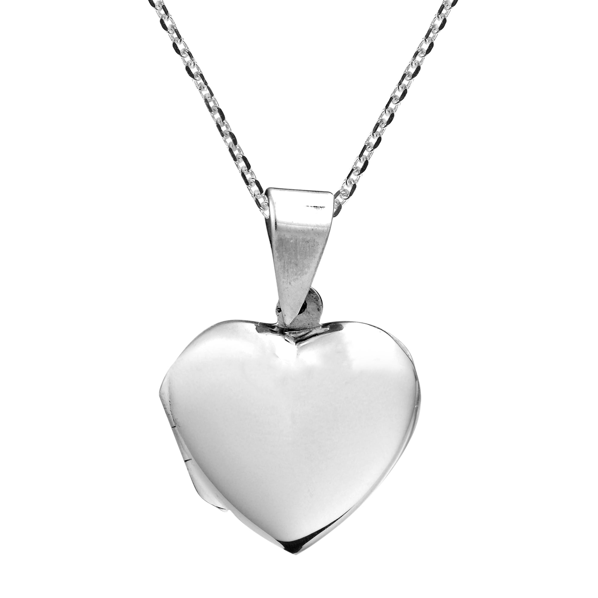 Sweet Gift .925 Sterling Silver Heart Locket Pendant Necklace for