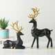 thumbnail image 4 of 2pcs decoración de renos decoración navideña figuras de ciervos decoraciones de escritorio de resina, 4 of 6