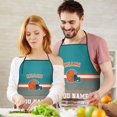 thumbnail image 3 of MIAMI Custom Aprons for Men Women, Personalized Football Style Apron with Name and Number, Customized Apron with Pockets Gift, 3 of 6