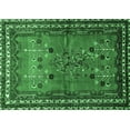 thumbnail image 1 of Ahgly Company Indoor Rectangle Persian Emerald Green Traditional Area Rugs, 8' x 10', 1 of 4