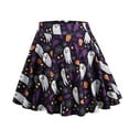 thumbnail image 4 of Fesfesfes Women Skirt Summer Casual Halloween Print High Waist Short Swing Skirt Dance Skirt Plus Size $10, 4 of 4