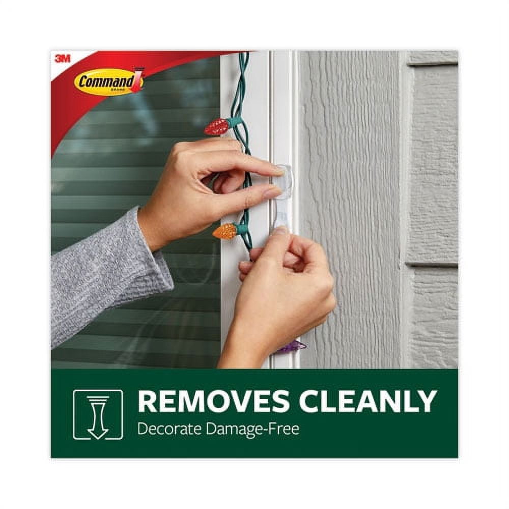 All Weather Hooks And Strips, Plastic, Small, 16 Clips And 20 Strips/pack | Bundle of 10 Packs