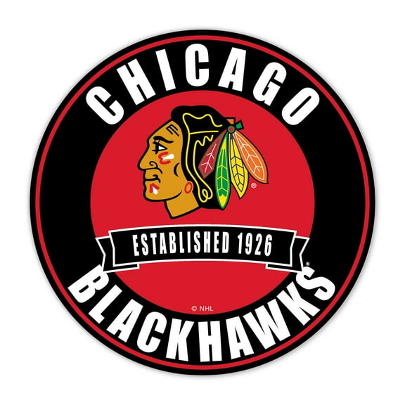 Chicago Blackhawks 24" Circle with Banner