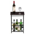 thumbnail image 4 of Tcbosik Multifunctional Storage Side Table, Toilet Paper Holder Stand with Magazine Basket - Space-Saving Narrow End Table for Bathroom & Small Spaces, 14.6"L x 7.9"W x 21.3"H, Dark Brown, 4 of 9