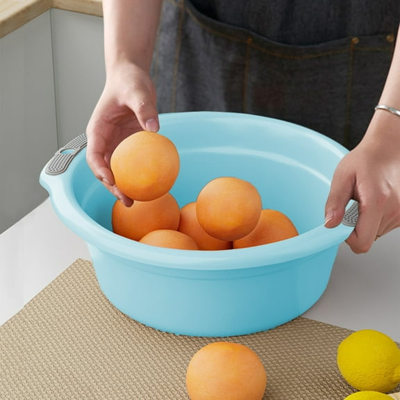 Hovmgk Plastic Foot Washing Basin, Thickened Household Laundry Basin, Multi-Use Washbasin for Washing Feet, Children & Baby Care, Pink, Green, Compact, Portable, Ideal for Travel and Home Use