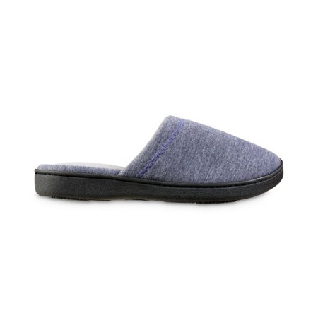 

Isotoner Women’s Heathered Jersey Jillian Clog Slipper – Blue