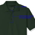 thumbnail image 4 of Educated Uniforms Boys 4-20 Short Sleeve Pique Polo Shirt Hunter 8, 4 of 5