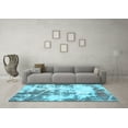 thumbnail image 3 of Ahgly Company Indoor Rectangle Abstract Light Blue Modern Area Rugs, 4' x 6', 3 of 4