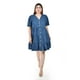 thumbnail image 4 of Vestido de mezclilla con botones Roman Fashion /Tallas Extras, 3831 (Mezclilla dark) azul 36, 4 of 6