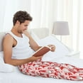 thumbnail image 5 of Bixox Men's Gnome Merry Christmas Patterned Pajama Pants with Pockets Lounge Clothes for Home, 5 of 5