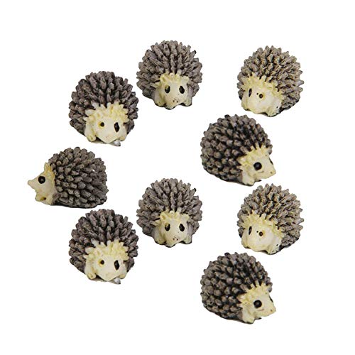 Hedgehog Fairy Garden Dollhouse Figurine Bonsai Mini Animals Resin Statue Pot Decor DIY
