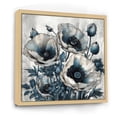 thumbnail image 2 of Designart "Poppy Flowers In Pale Blue And White III" Poppies Floater Framed Wall Art Prints, 2 of 5