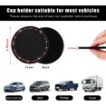 thumbnail image 2 of Yazoeia 2 Pack Bling Car Cup Coaster, 2.75 Inch Rhinestone Silicone Auto Cup Holder Insert Coaster, Anti Slip Crystal Soft Rubber Cup Pad, Universal Vehicle Accessories for Women CJC912-115008, 2 of 6