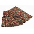 thumbnail image 4 of S4Sassy Red Flower Leaves Printed Dinner Party Table Napkins Cloth Cotton Dinner Cocktail Napkins, 4 of 6
