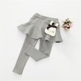 thumbnail image 2 of Odeerbi 2-7 Years Kids Girls Leggings with Skirt Tutu Pants Rabbit Printed Casual Solid Color Skirts Pants, 2 of 4