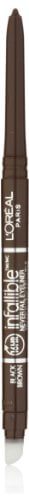 L'Oreal Paris Makeup Infallible Never Fail Original Mechanical Pencil Eyeliner with Built in Sharpener, Black Brown, 1 Count