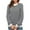 Black, variant on Sevevn Women's Casual Striped Color Contrast Knitted Pullover Long Sleeve Round-Neck Sweater