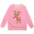 thumbnail image 4 of MIASHUI Sweatshirts de Noël pour Enfants Pull Imprimé Décontracté à Manches Longues, Rose, 4-5 Ans, 4 of 4