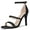 Black, variant on BLISSFUL STEP Women's Shoes Faux Suede Stiletto High Heel Open Toe Adjustable Ankle Strap Sandals  Sky Blue 8