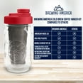 thumbnail image 7 of Cold Brew Coffee Maker Kit: Wide Mouth Mason Jar with Screw Top Lid, Stainless Steel Filter for Delicious Brewed Coffee, Infused Tea, Alcohol - 1 Quart 32 oz Old Glory Red, 7 of 7