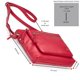 thumbnail image 2 of Bolso bandolera Wise Owl Accessories Small de cuero rojo, 2 of 6