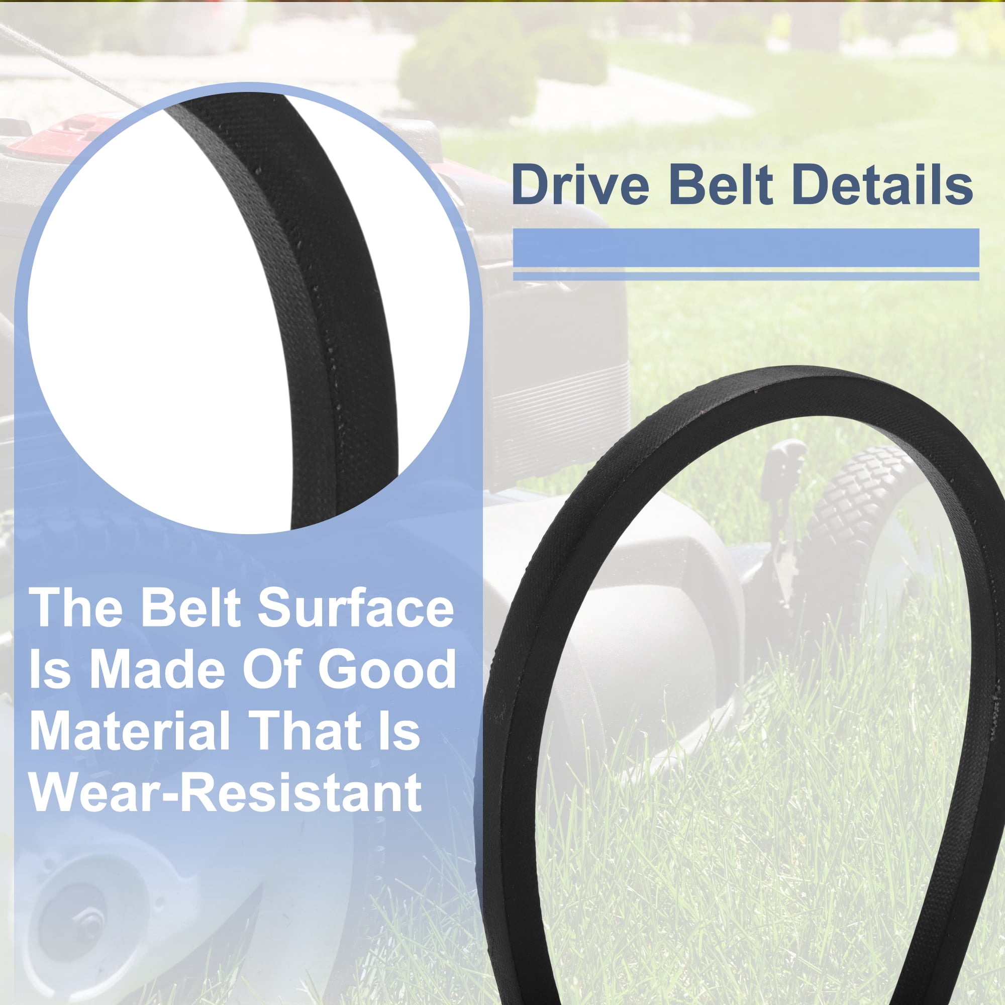 Unique Bargains No.07200922 Lawn Mower Deck Belt for Ariens Ikon 60 Lawn Mower