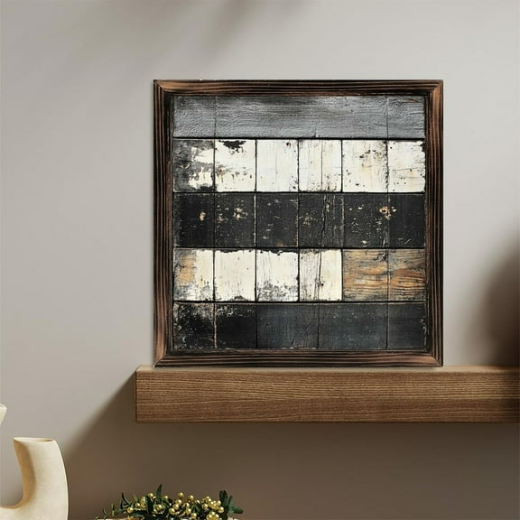 Distressed Wood Texture Wooden Sign Wall Plaque - Vintage Art Decoration, Wall Decoration - Ideal Gift For Home Decoration, Living Room, Bathroom, Bedroom, Garden, Dining, Bar, Cafe, Festival Party