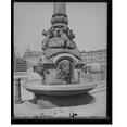 thumbnail image 2 of Historic Framed Print, [Army & Navy (Soldiers' and Sailors') Monument, drinking fountain, Indianapolis, Ind.], 17-7/8" x 21-7/8", 2 of 9
