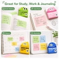 thumbnail image 5 of 6pcs Glitter Transparent Sticky Notes,Pull Out Sticky Notes with Cute Fruit Dispensers,Clear Memo Pads for Book,Office,Bible, 5 of 7