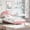 Pink & Beige, variant on Memoryfield Twin Size Bed Frame with Round Boucle Headboard, Upholstered Arch-Shaped Design, Modern Wooden Slats Bed, No Box Spring Required, Easy Assembly, Pink