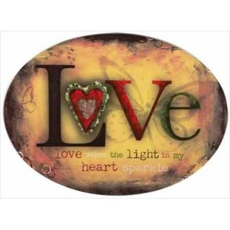 Carson Home Accents 133646 Plate Heartfelt Blessings Love Mini With Stand